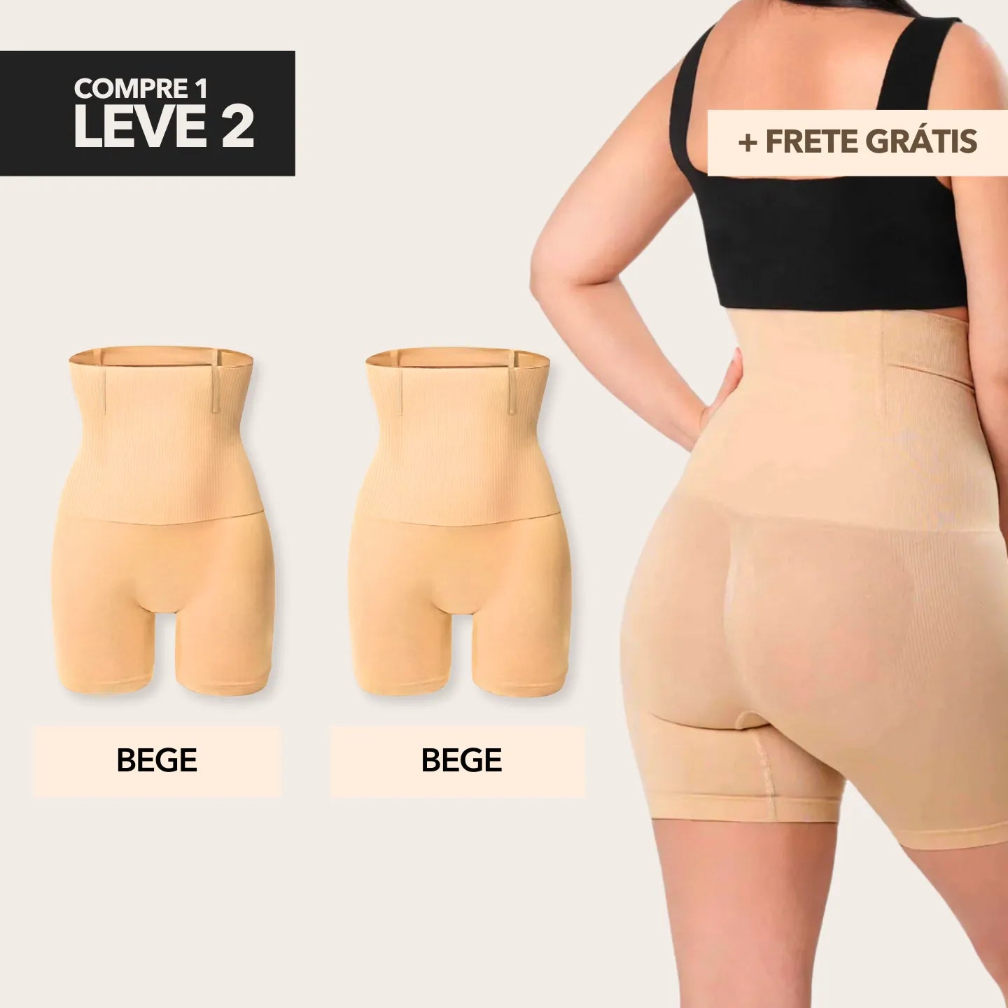 Compre 1 Leve 2 - Kit Bermuda Modeladora Ultra Shaper